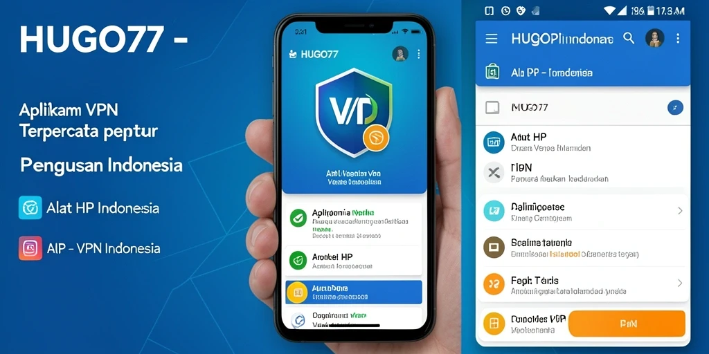 Antarmuka HUGO77 yang mudah digunakan untuk akses VPN.