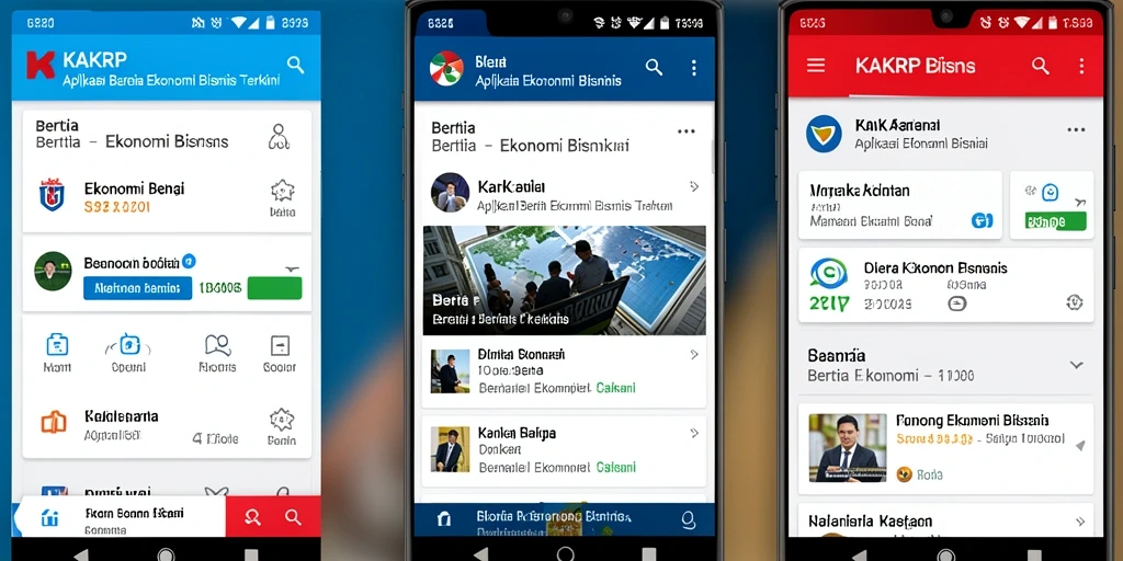 Antarmuka KAKRP yang menarik dengan informasi Ekonomi Bisnis.