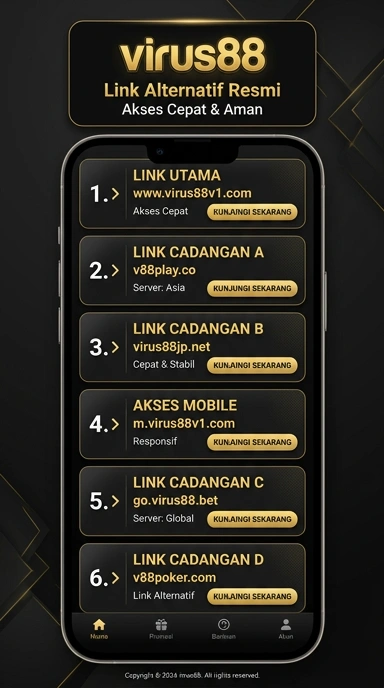 Tampilan link alternatif virus88